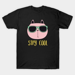 cool cat - cat with eyeglass T-Shirt